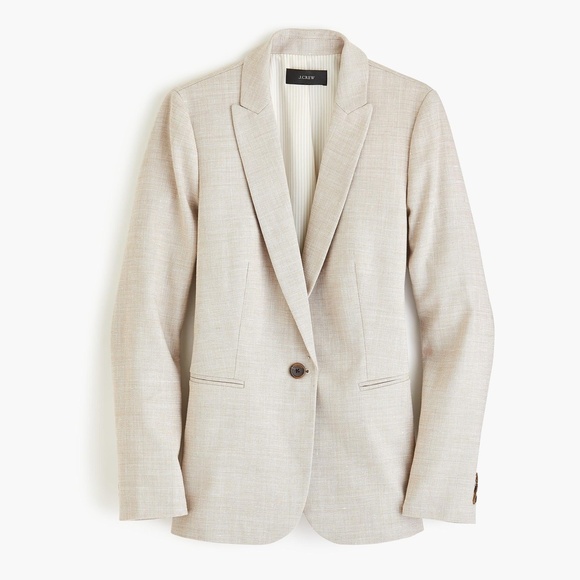 J. Crew Jackets & Blazers - J. Crew Linen Parke Blazer, Flax Size 0